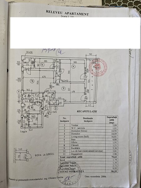 Sala Palatului, vanzare ap. 3 cam.